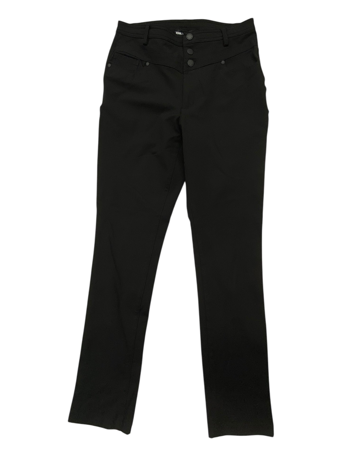 Pants Designer By Karl Lagerfeld In Black, Size:8