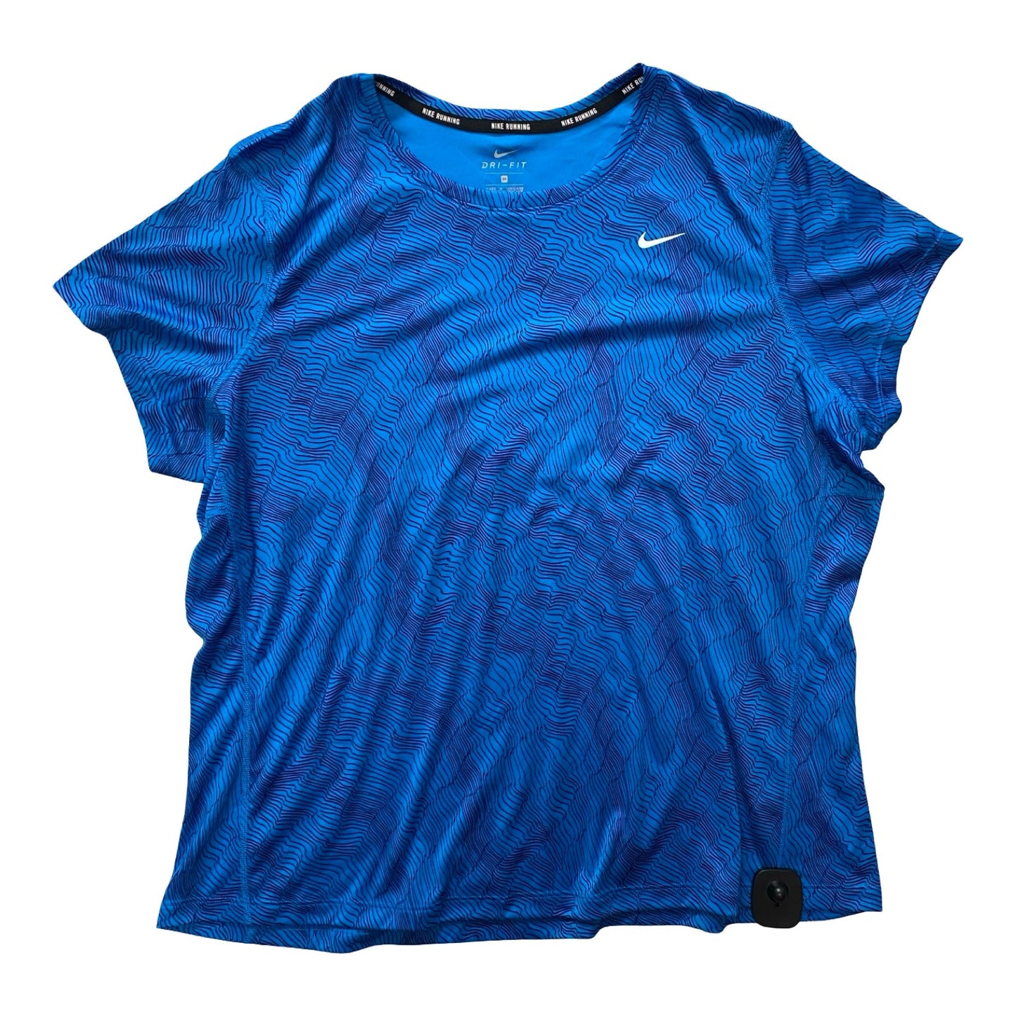 Athletic Top Ss By Nike In Blue, Size:2X