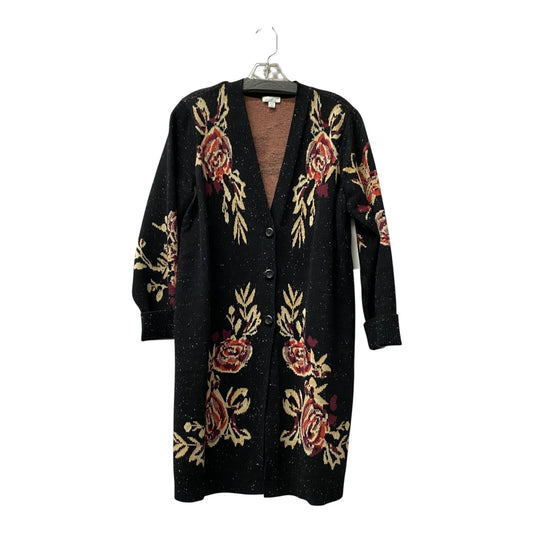 Sweater Cardigan By J. Jill In Black, Size:Lp