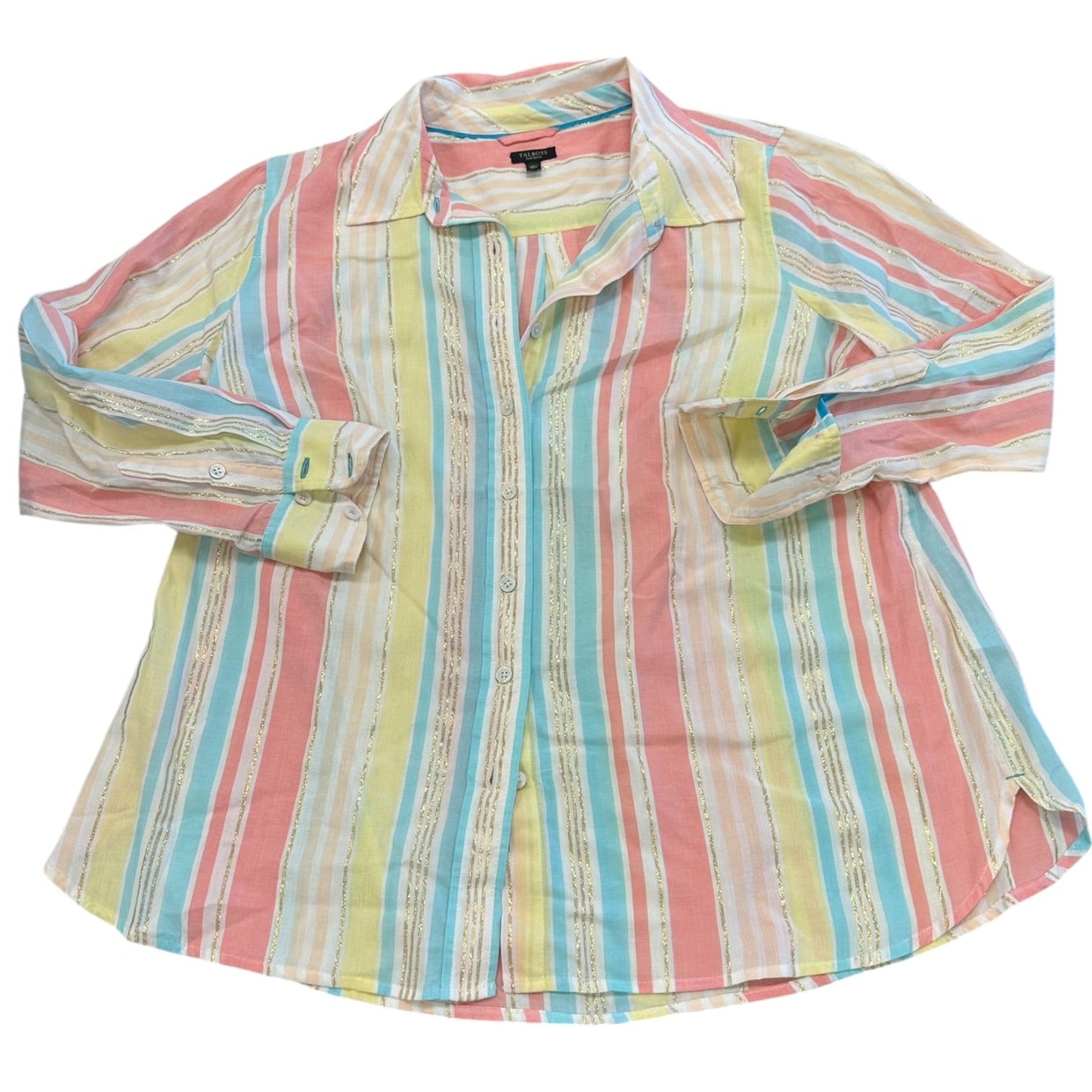 Top Ls By Talbots In Rainbow Print, Size:1X