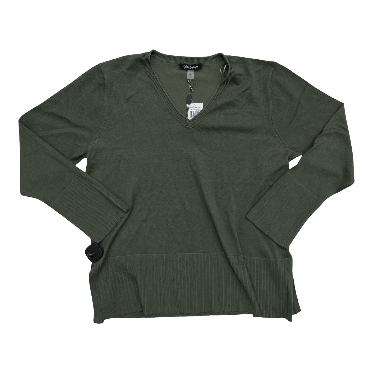 Sweater By Cable And Gauge In Green, Size:Xl