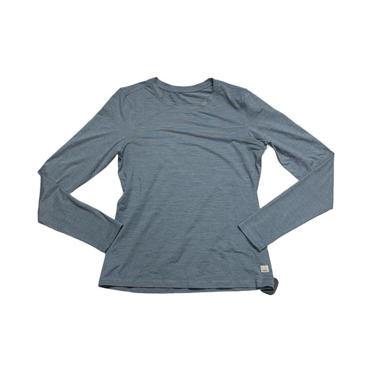 Athletic Top Ls Collar By Vuori In Grey, Size:M