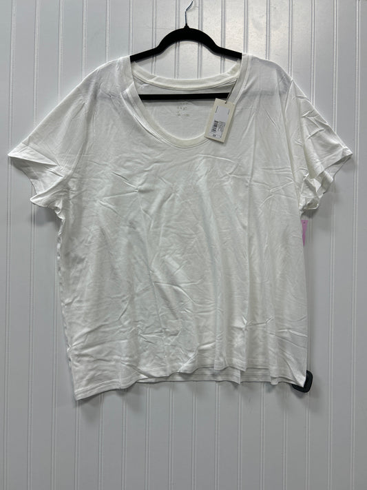 Top Ss Basic By A New Day In White, Size:2X