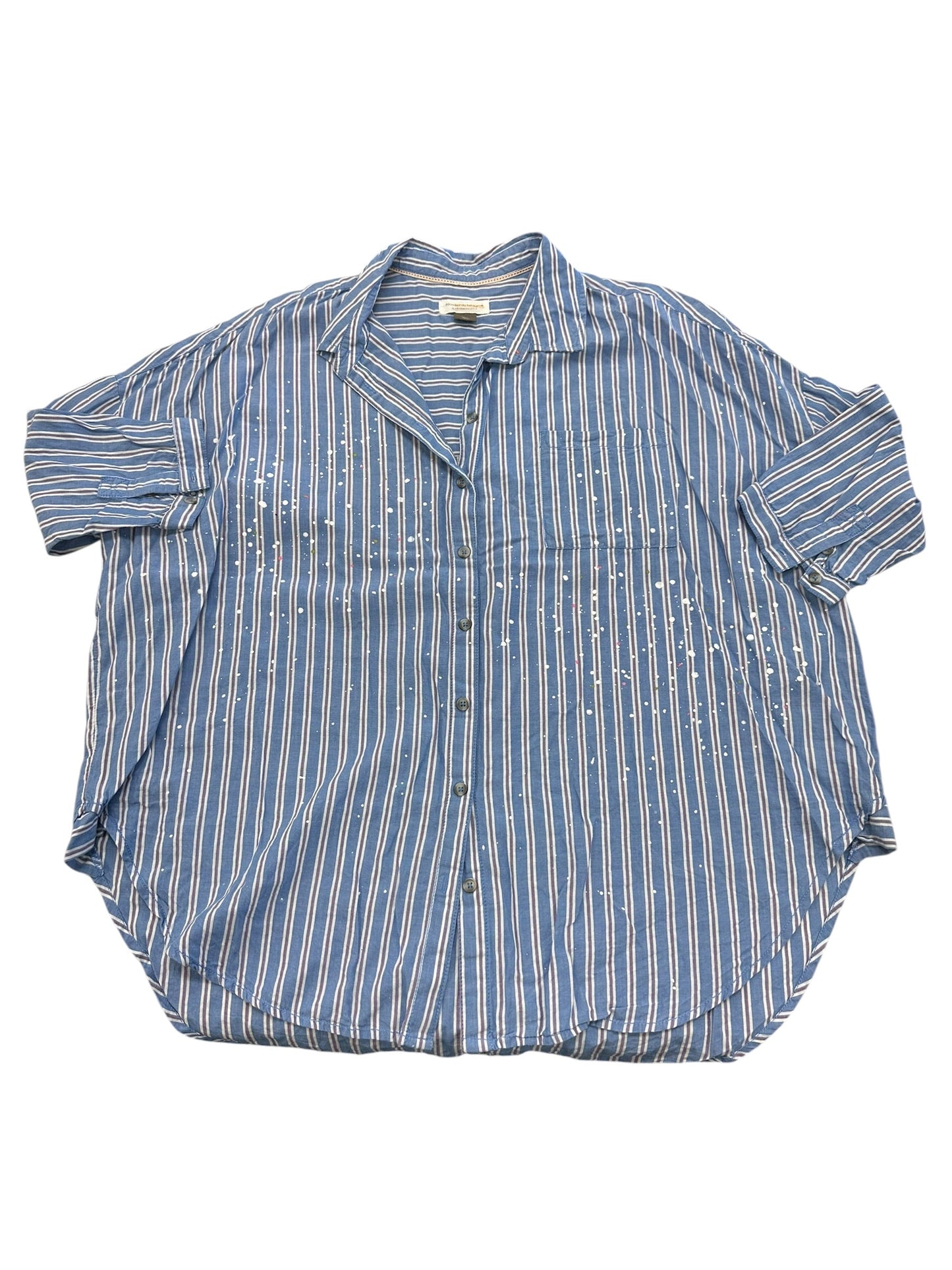 Blouse 3/4 Sleeve By Pilcro In Striped Pattern, Size:M