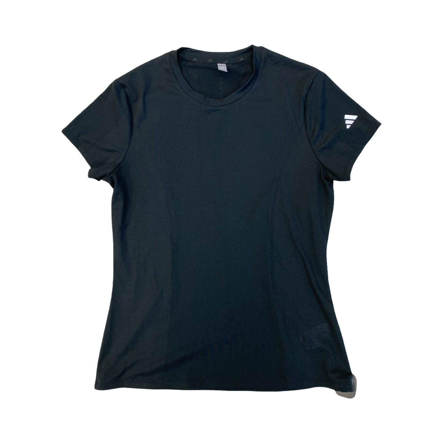 Athletic Top Ss By Adidas In Black, Size:L