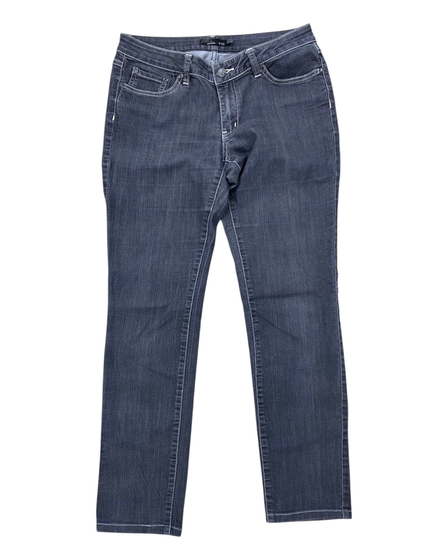 Jeans Straight By Prana In Grey, Size:8
