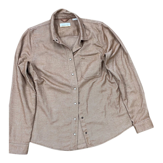 Blouse Ls By Orvis In Brown, Size:S