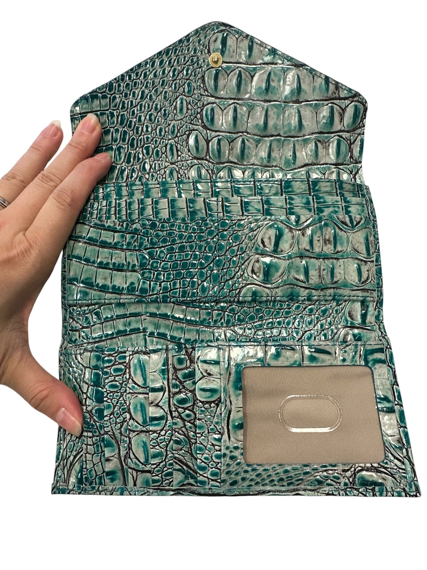 Crossbody Designer By Brahmin In Blue, Size:Small