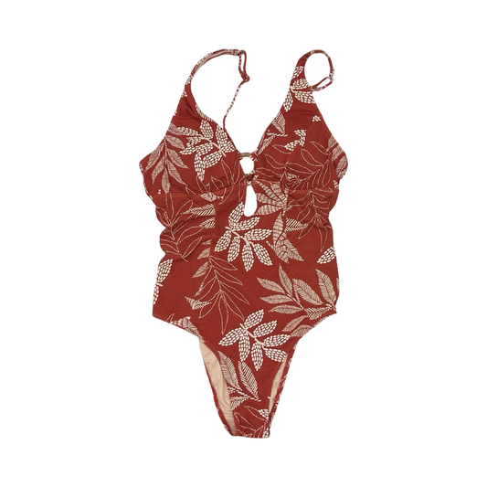 Swimsuit By Cupshe In Cream & Orange, Size:L