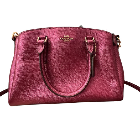Handbag Designer By Coach In Purple, Size:Small