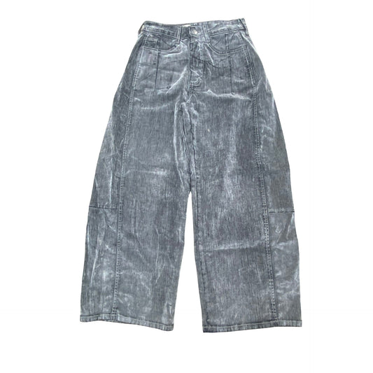 Jeans Barrel By Pilcro In Grey Velvet Denim, Size:24