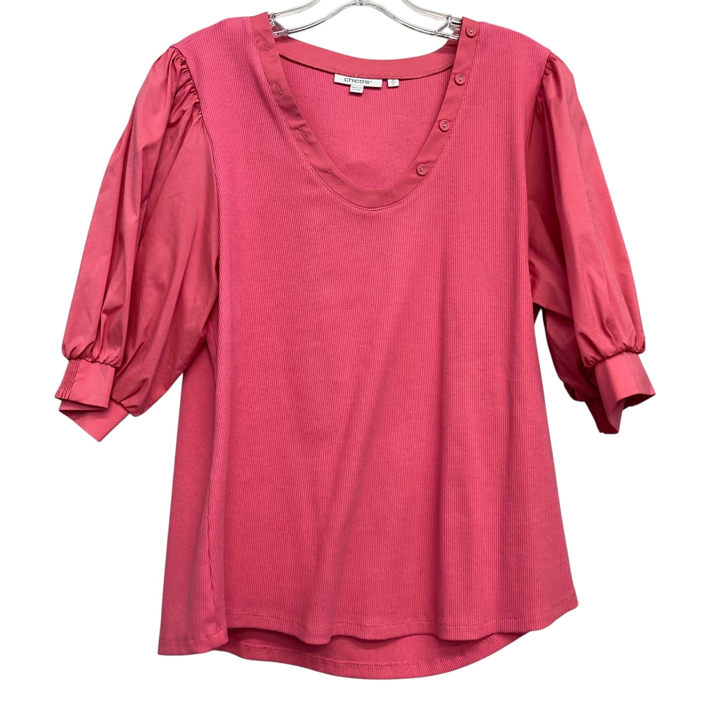 Top Ss By Chicos In Pink, Size:L