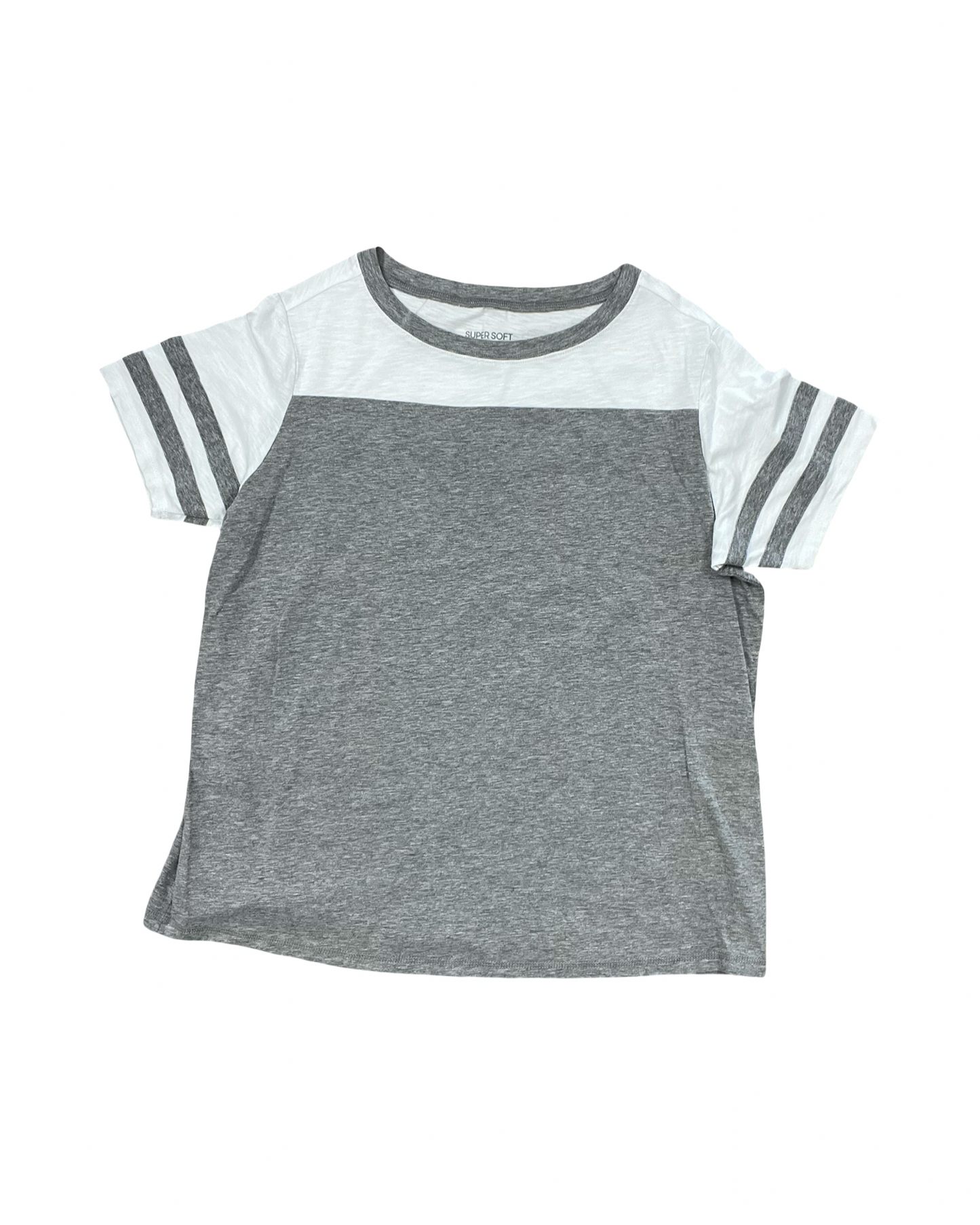 Top Ss By Torrid In Grey & White, Size:M
