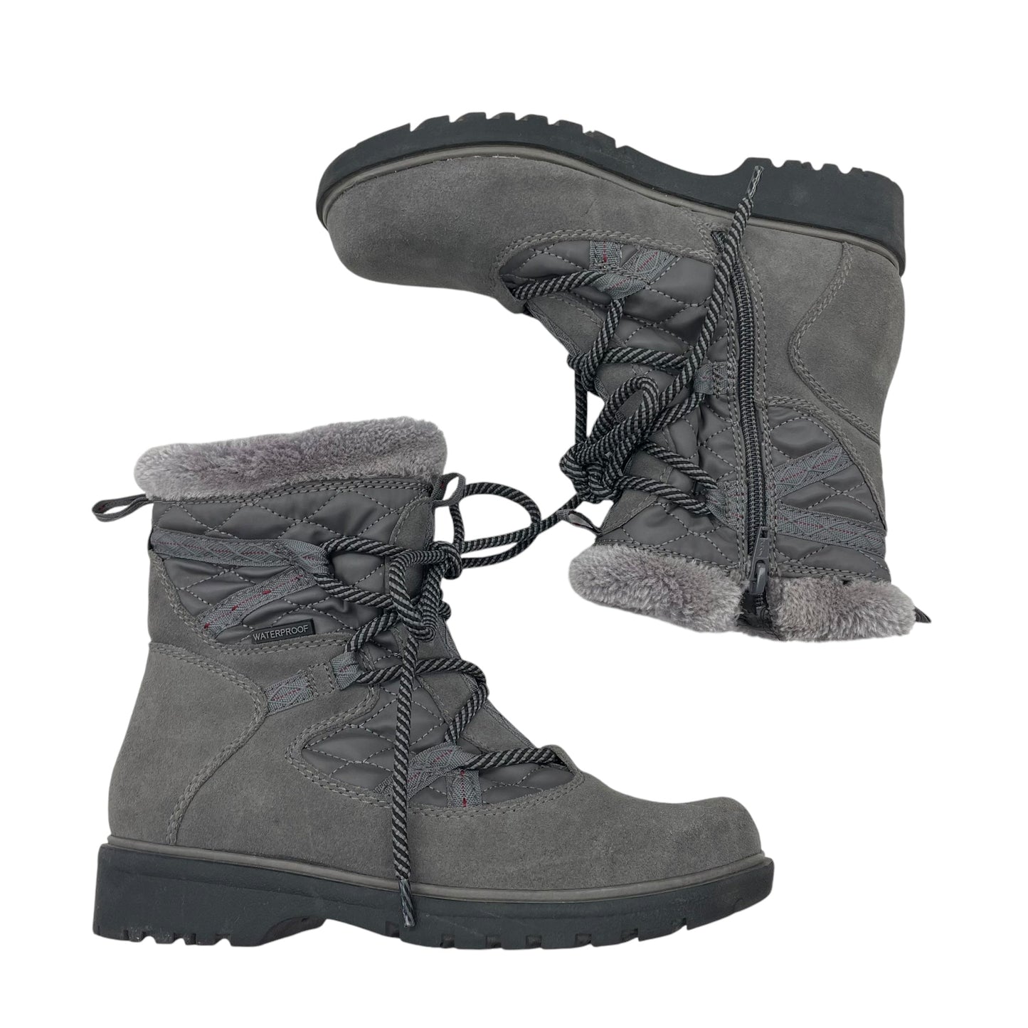 GREY BOOTS SNOW by BARE TRAPS Size:6