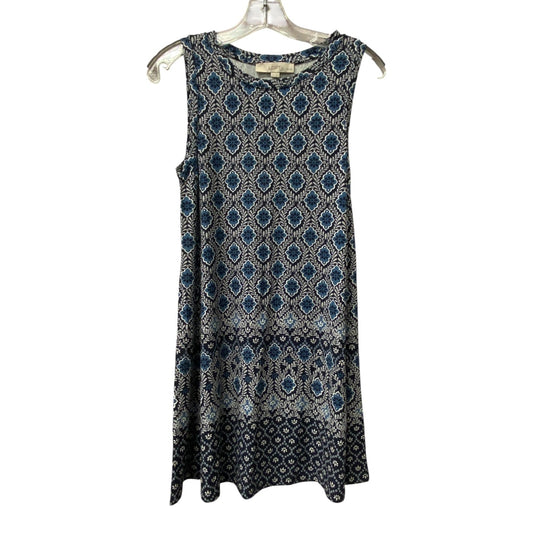 Dress Casual Midi By Loft In Blue, Size:Xsp