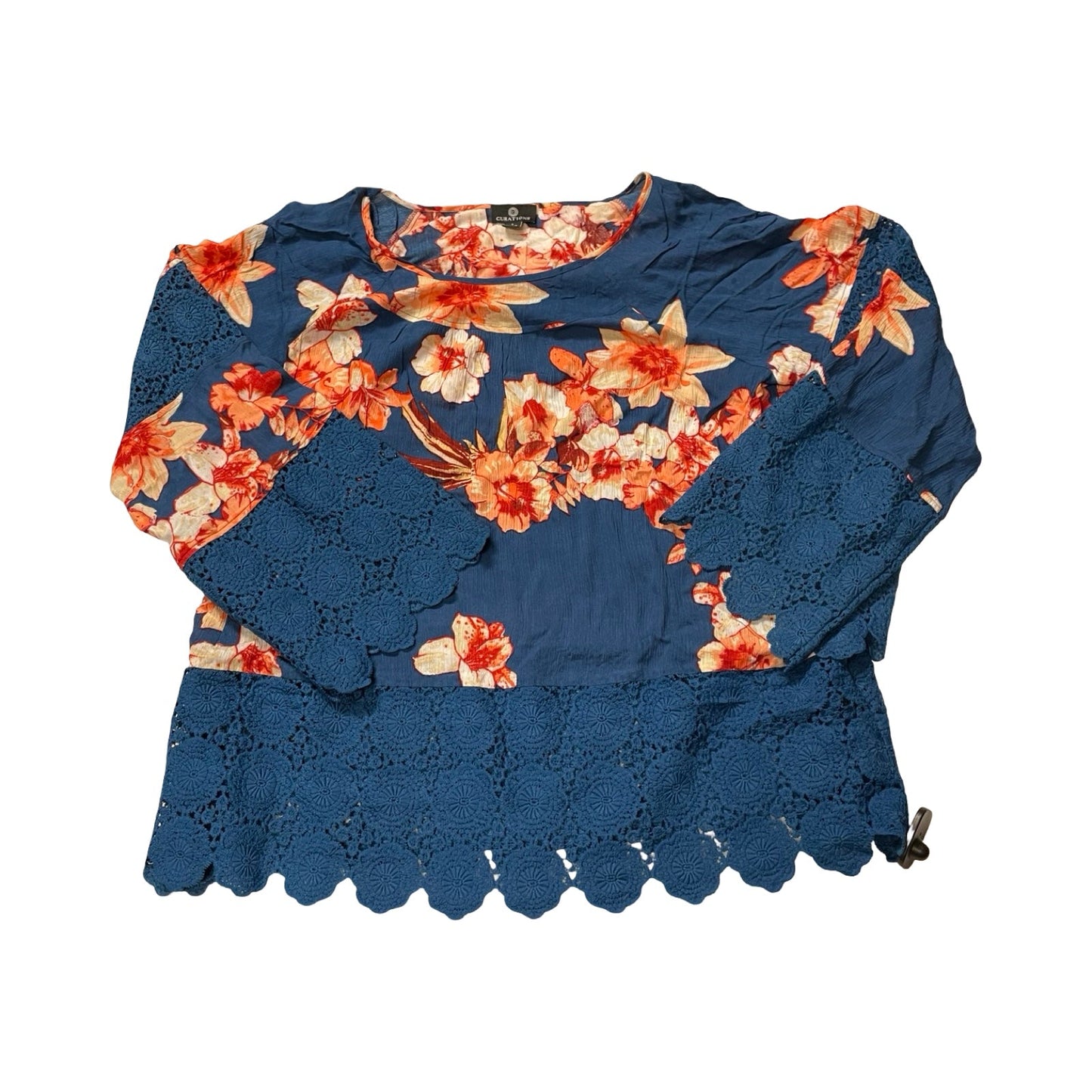 Top Ls By Cmc In Blue & Orange, Size:L
