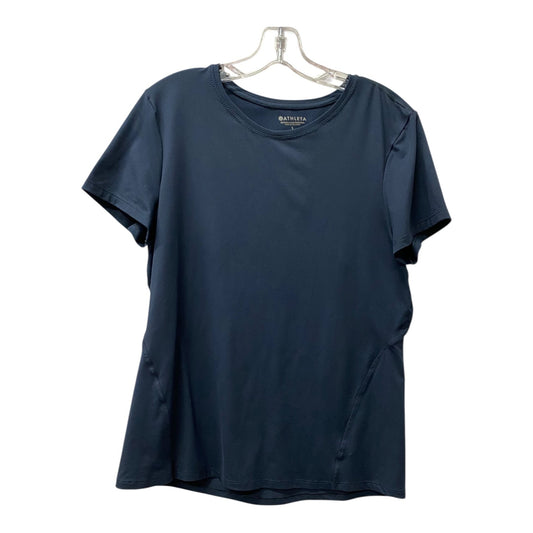 Athletic Top Ss By Athleta In Blue, Size:L