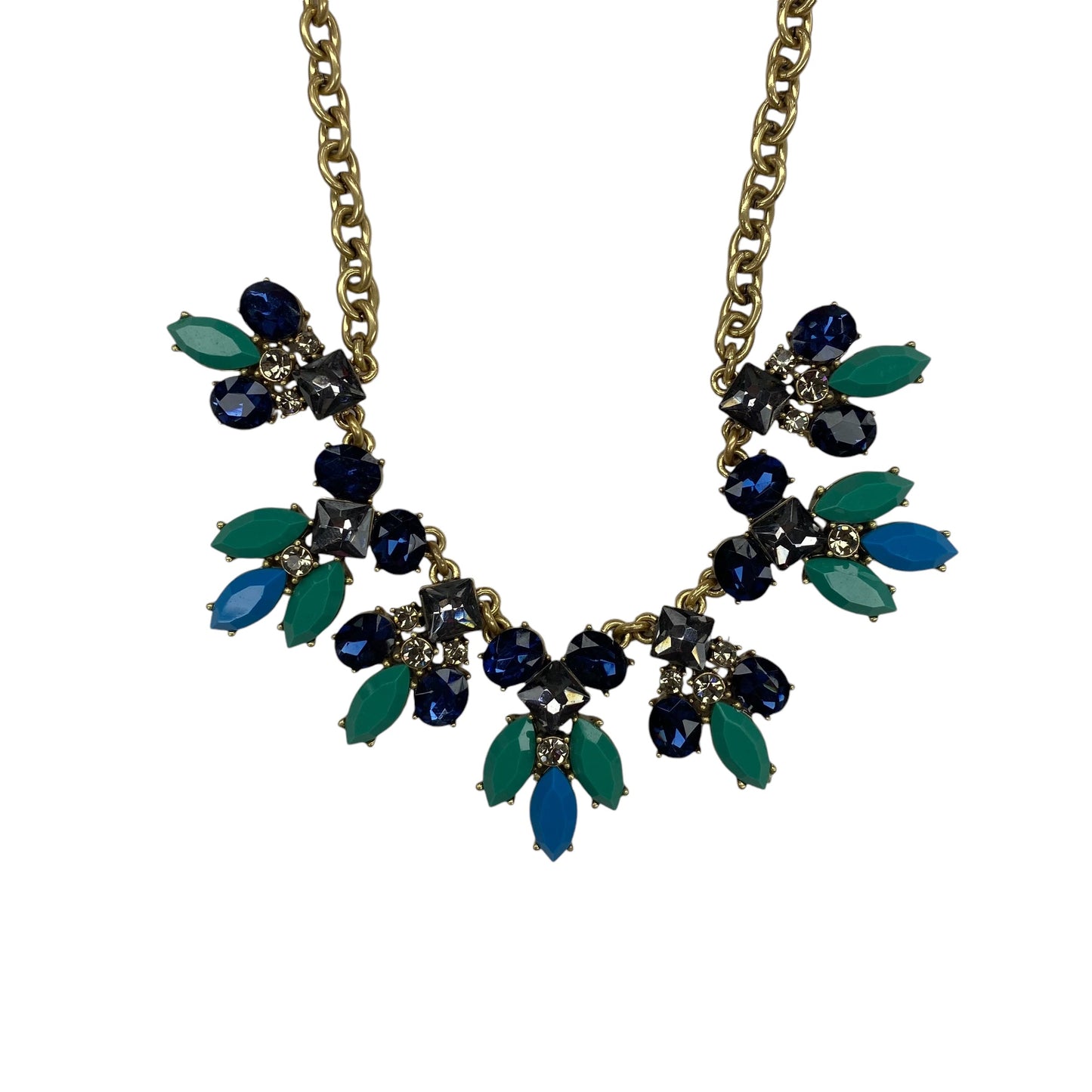 Necklace Statement By J. Crew In Blue & Gold