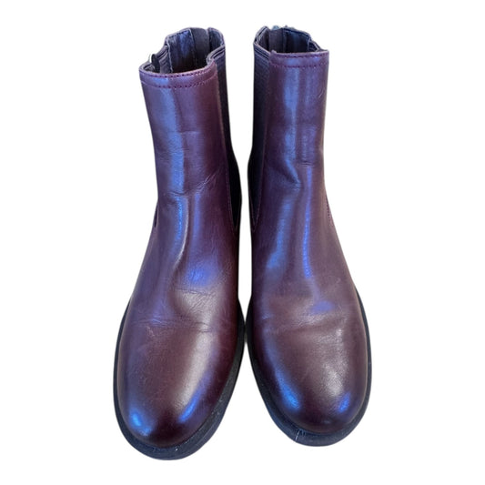 Boots Ankle Heels By Cole-Haan In Brown, Size:7.5