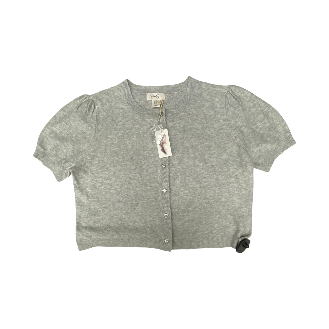 Sweater Cardigan By Jessica Simpson In Grey, Size:Xl