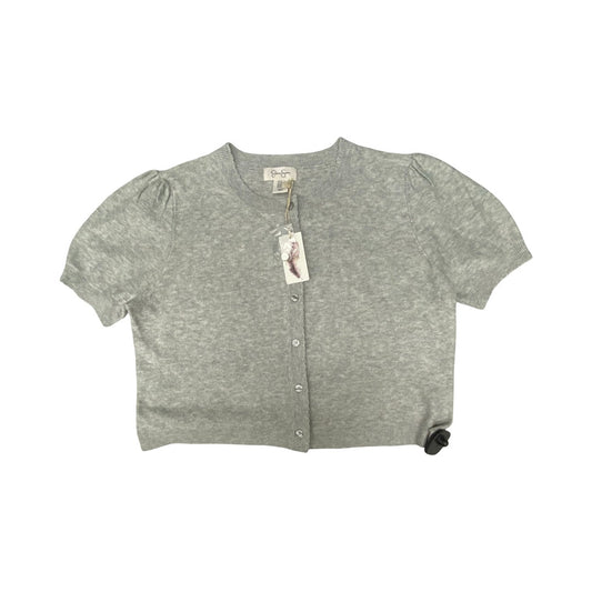 Sweater Cardigan By Jessica Simpson In Grey, Size:Xl