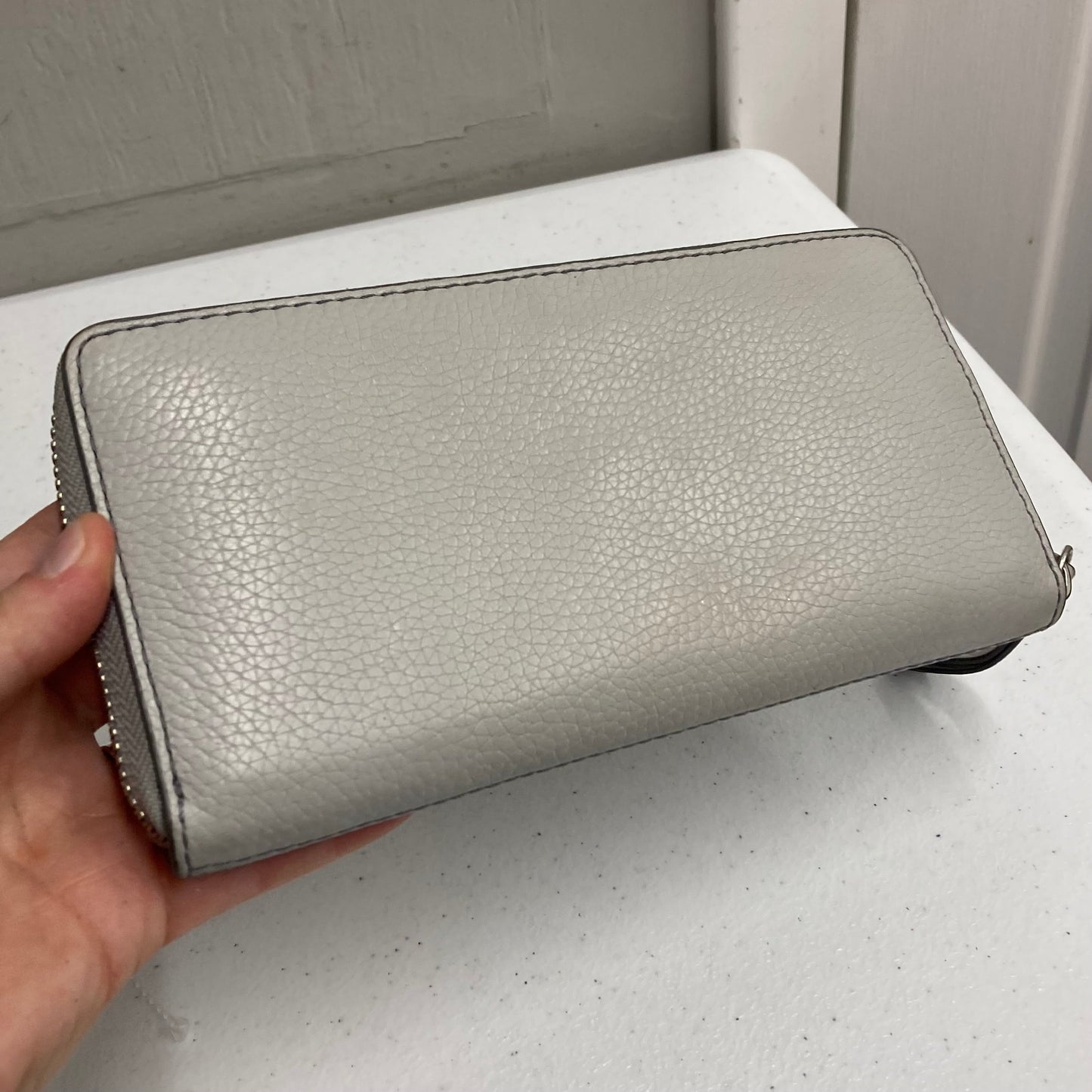 Wallet Designer By Marc Jacobs In Grey, Size:Large