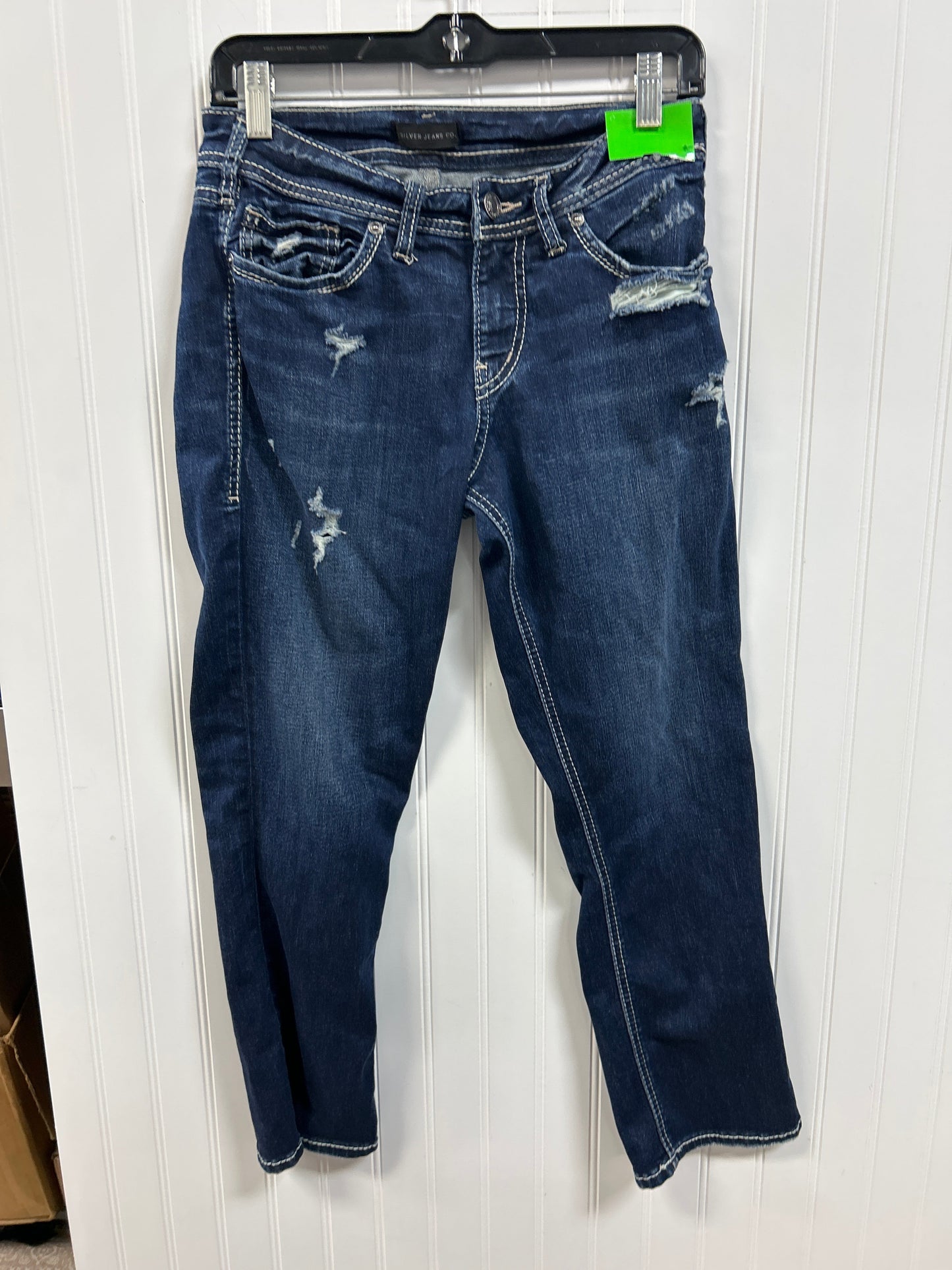Capris By Silver In Blue Denim, Size:6