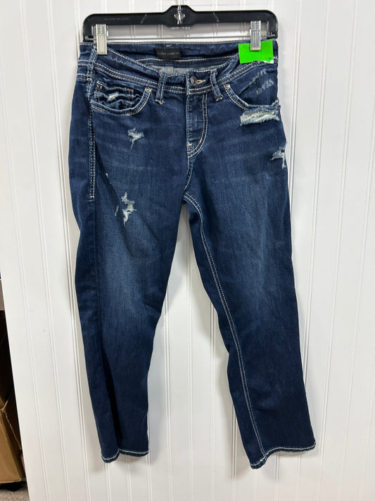 Capris By Silver In Blue Denim, Size:6