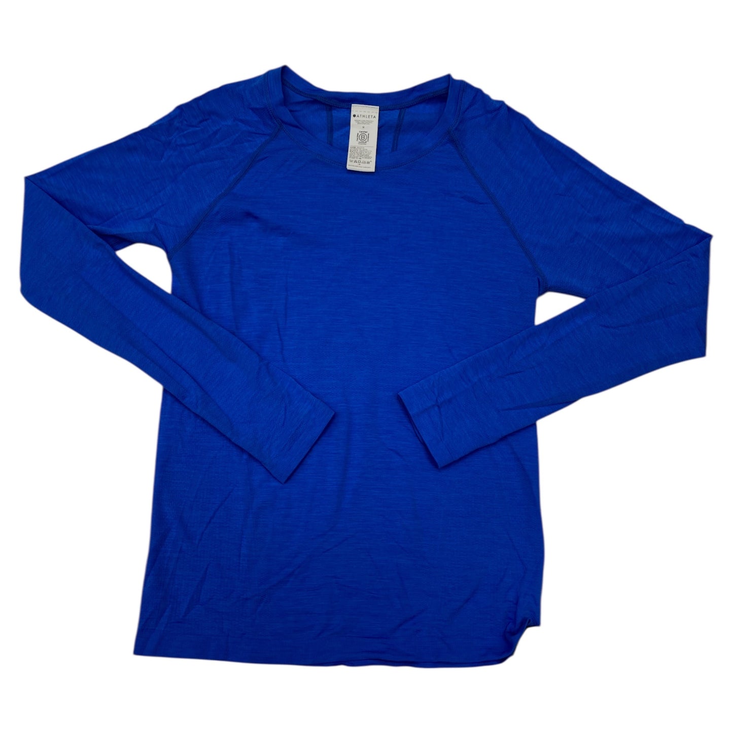 Athletic Top Ls Crewneck By Athleta In Blue, Size:M