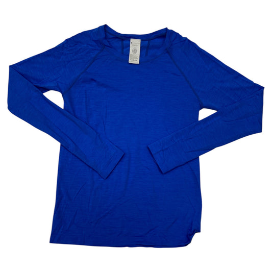 Athletic Top Ls Crewneck By Athleta In Blue, Size:M