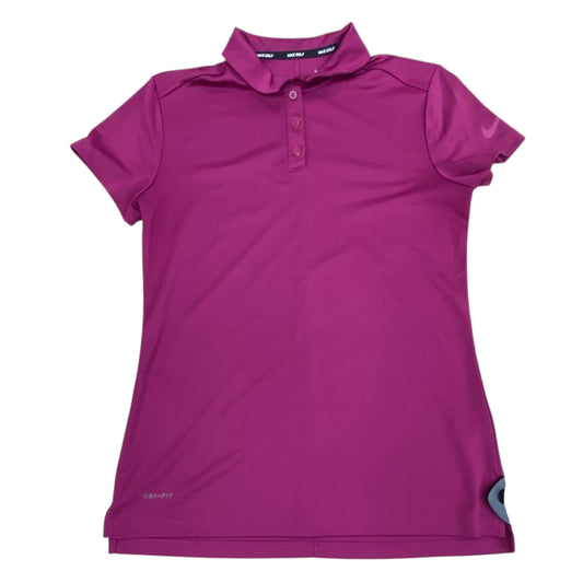 Athletic Top Ss By Nike In Pink, Size:S