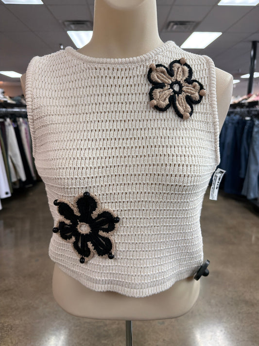 Vest Sweater By Industry In Tan, Size:M