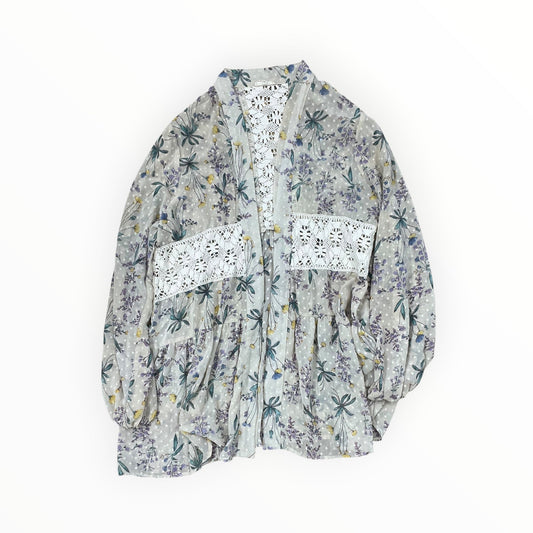 Cardigan By Easel In Cream, Size:M