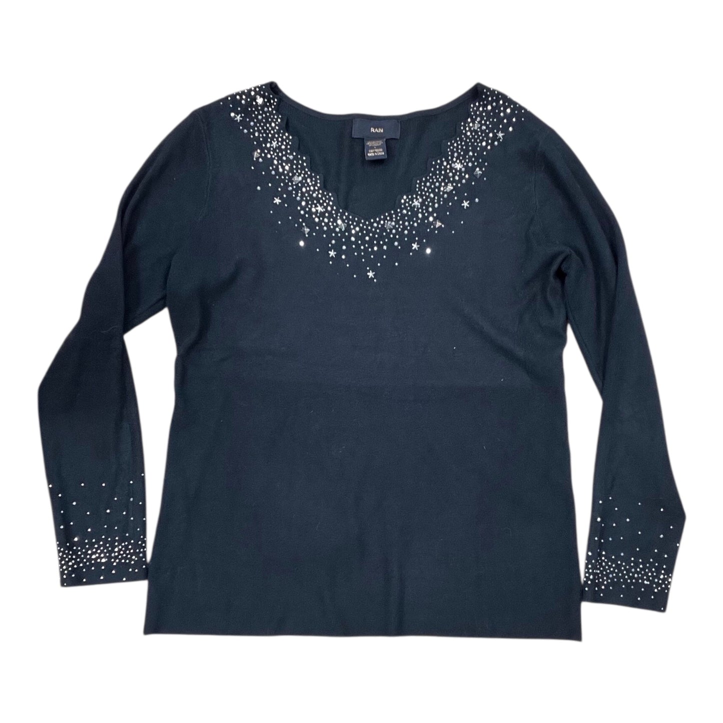 Sweater By Clothes Mentor In Black, Size:L