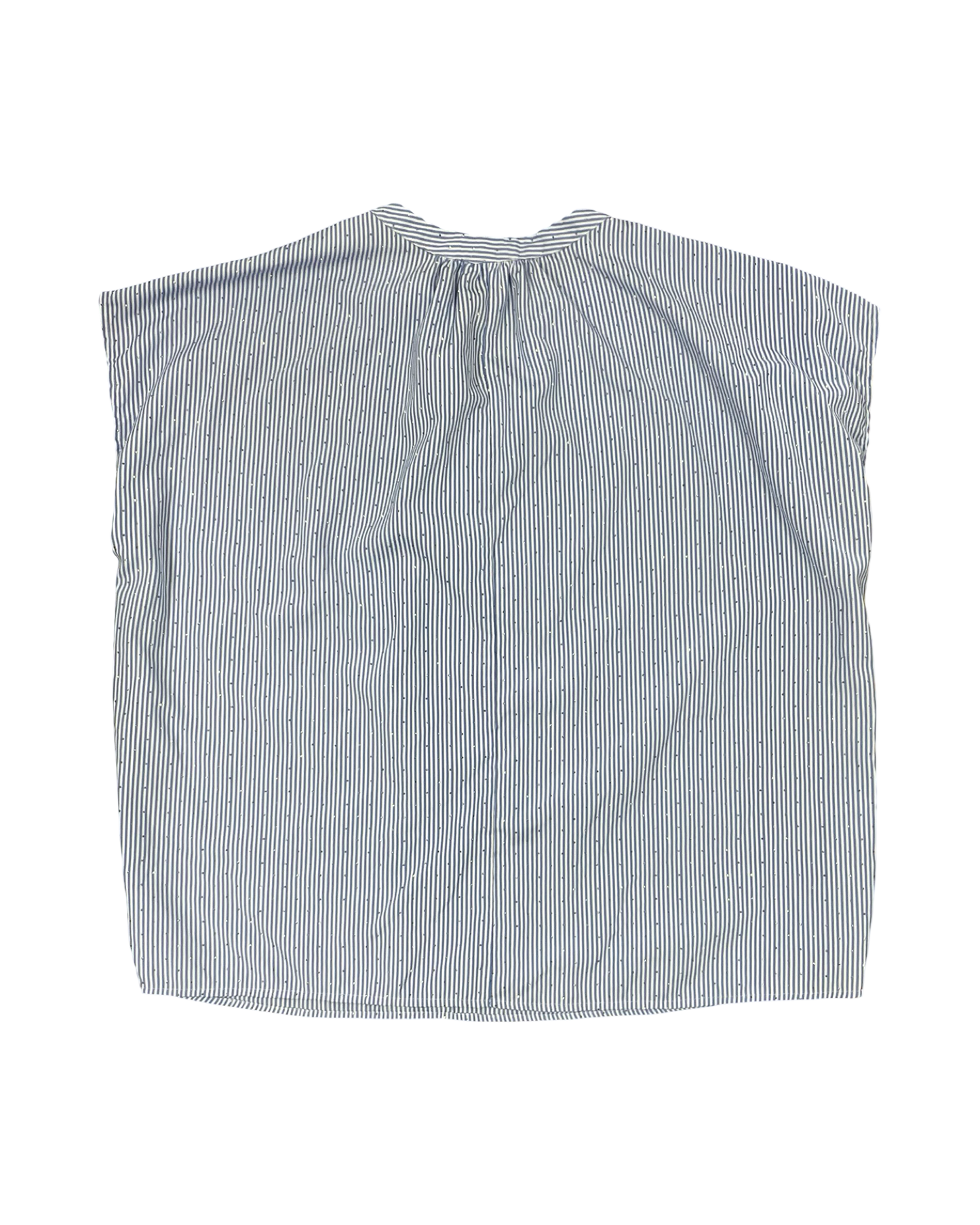 Top Sleeveless By Lavish In Blue & White, Size:2X