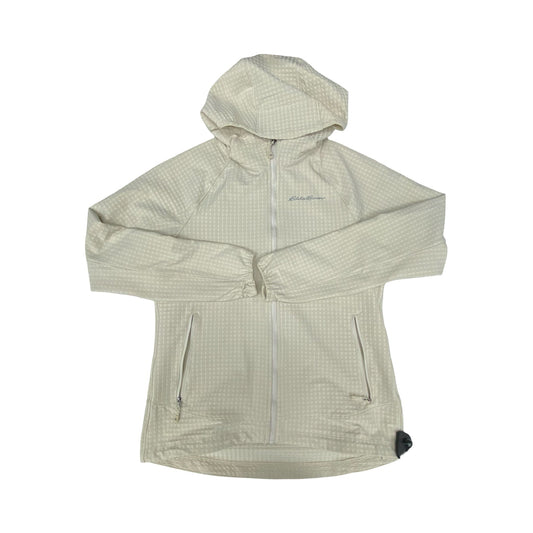 Athletic Jacket By Eddie Bauer In Beige, Size:S