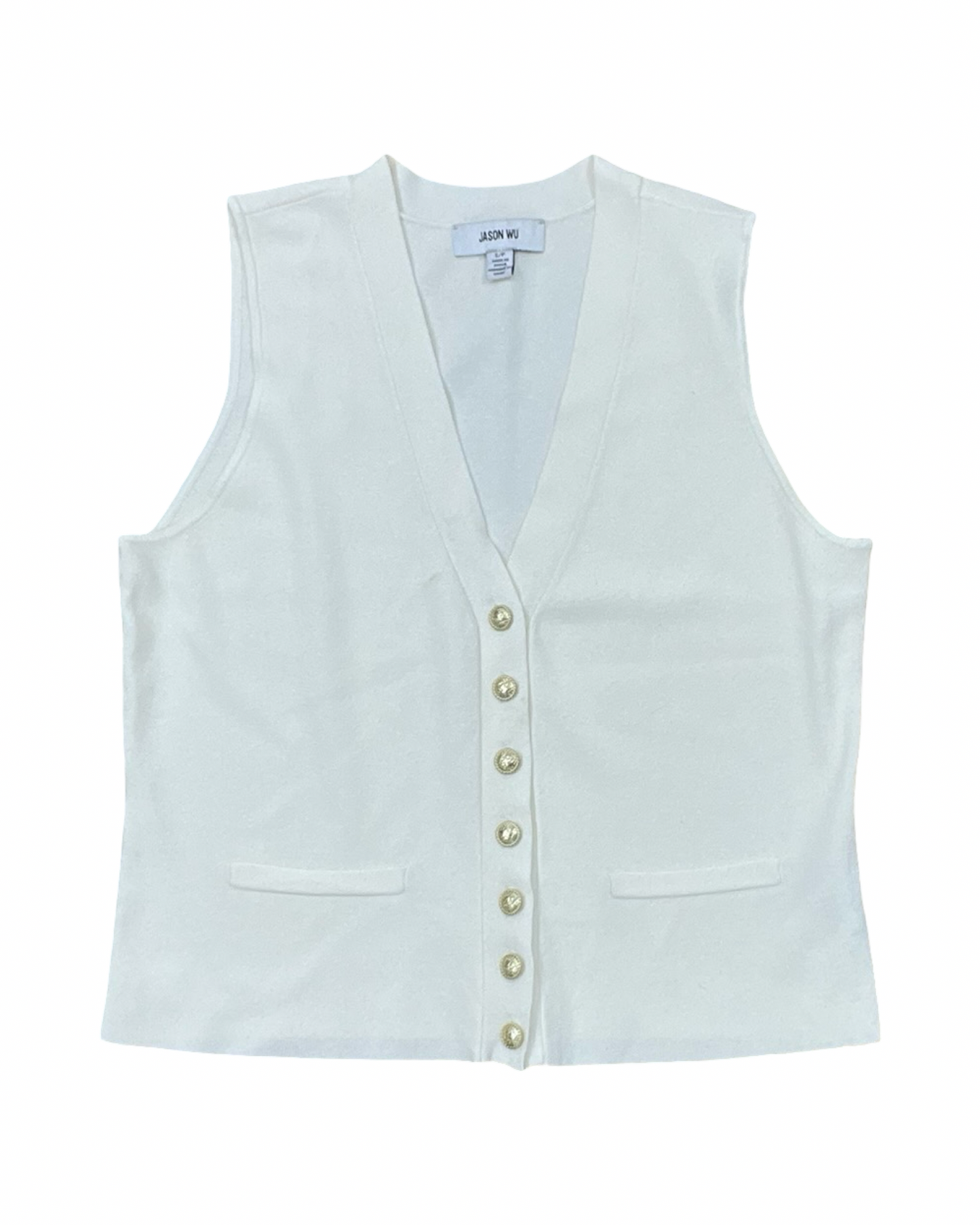 Vest Sweater By Cma In Cream, Size:S
