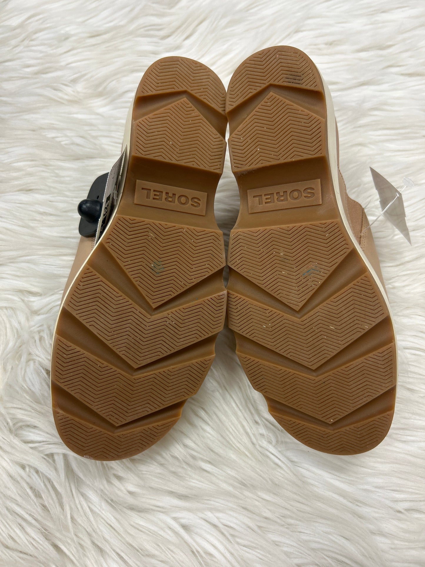 Sandals Heels Block By Sorel In Brown, Size:7