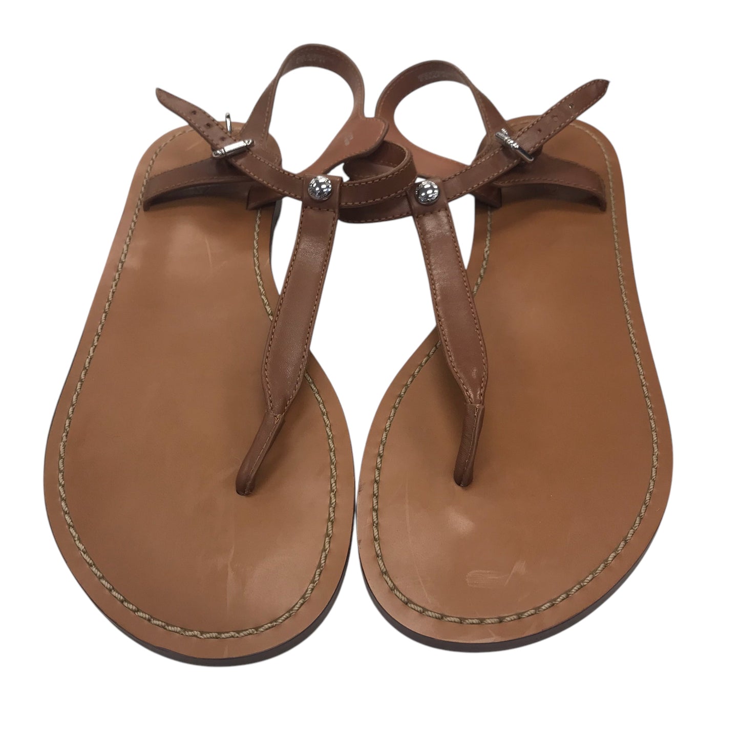 Sandals Designer By Coach In Brown, Size:10