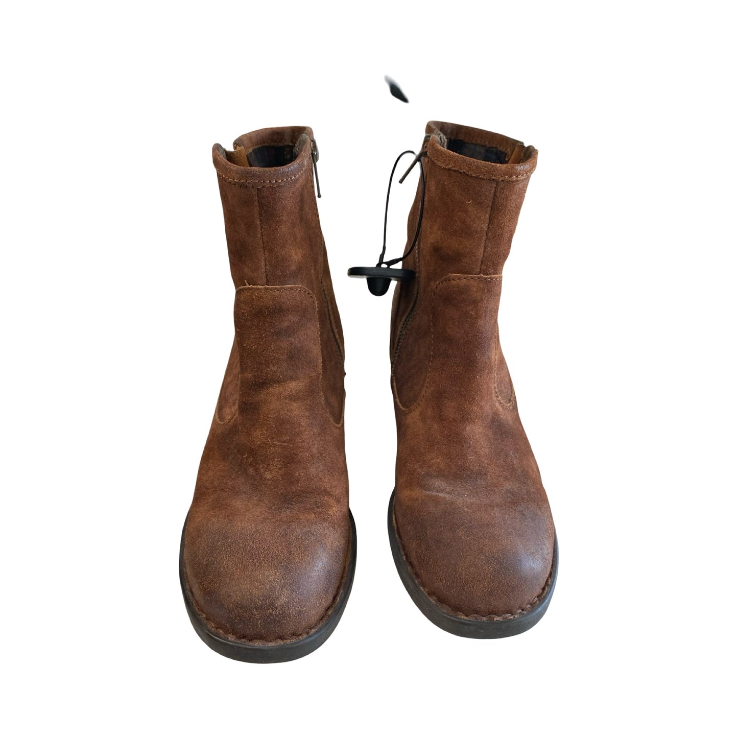 Boots Ankle Heels By Born In Brown, Size:8