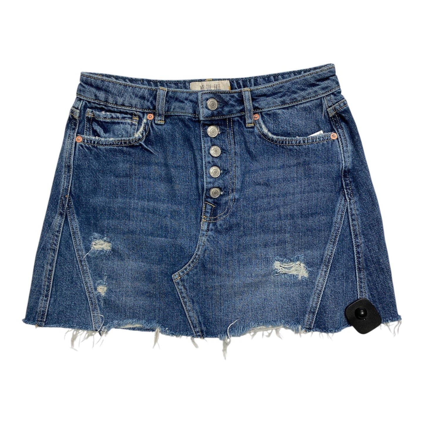 Skirt Mini & Short By We The Free In Blue Denim, Size:6