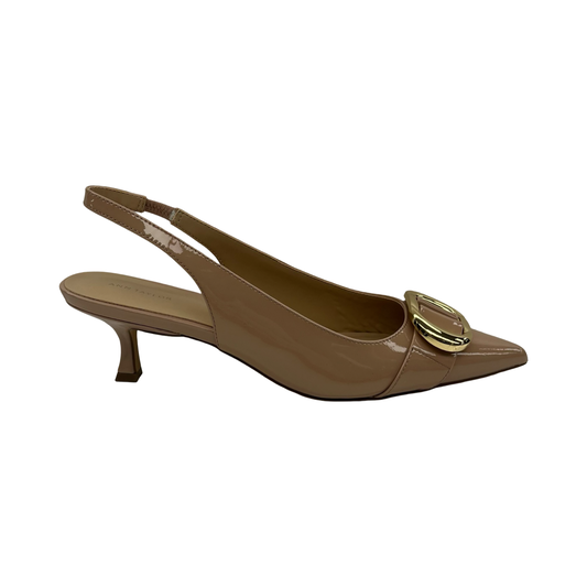 Shoes Heels Kitten By Ann Taylor In Tan, Size:8.5