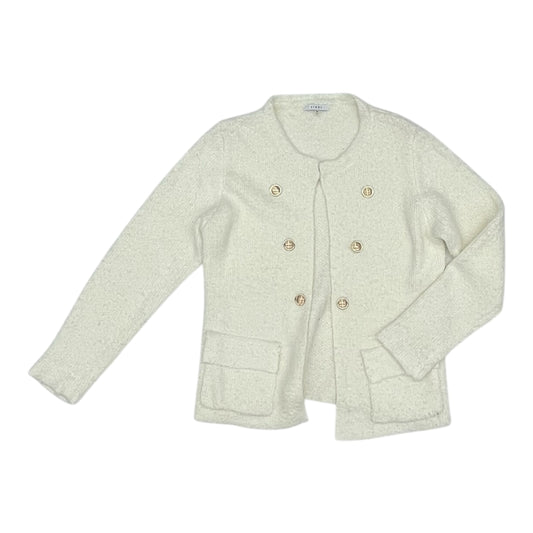 Sweater Cardigan By Sioni In Cream, Size:M
