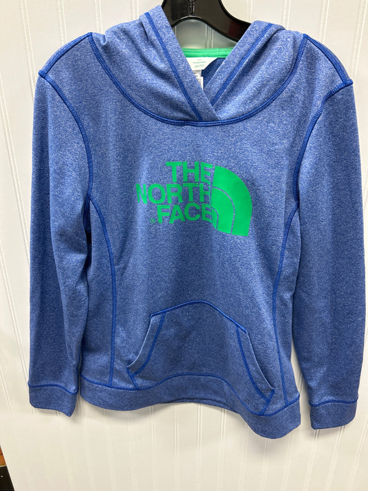 Athletic Sweatshirt Hoodie By The North Face In Blue, Size:M