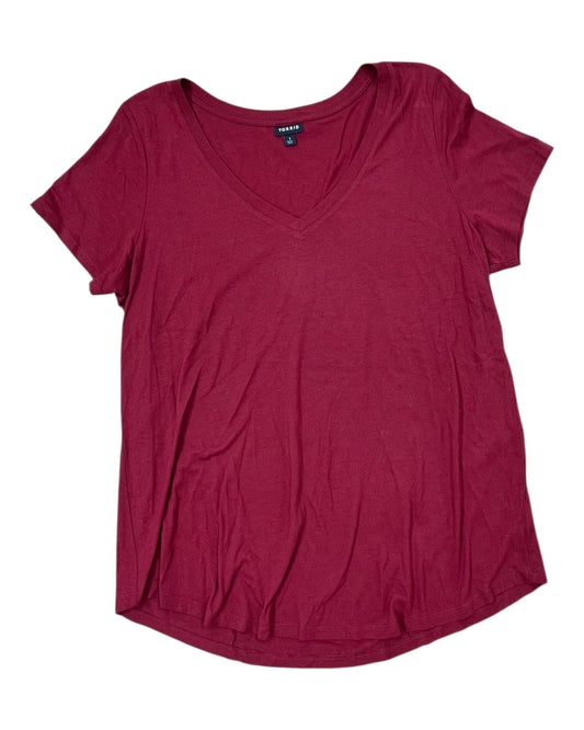 Top Ss Basic By Torrid In Red, Size:1X