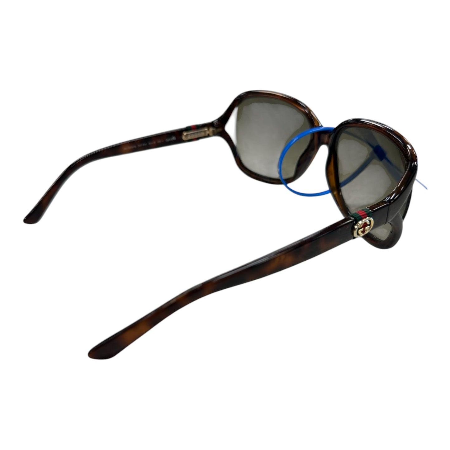 Sunglasses Luxury Designer By Gucci In Brown, Size: