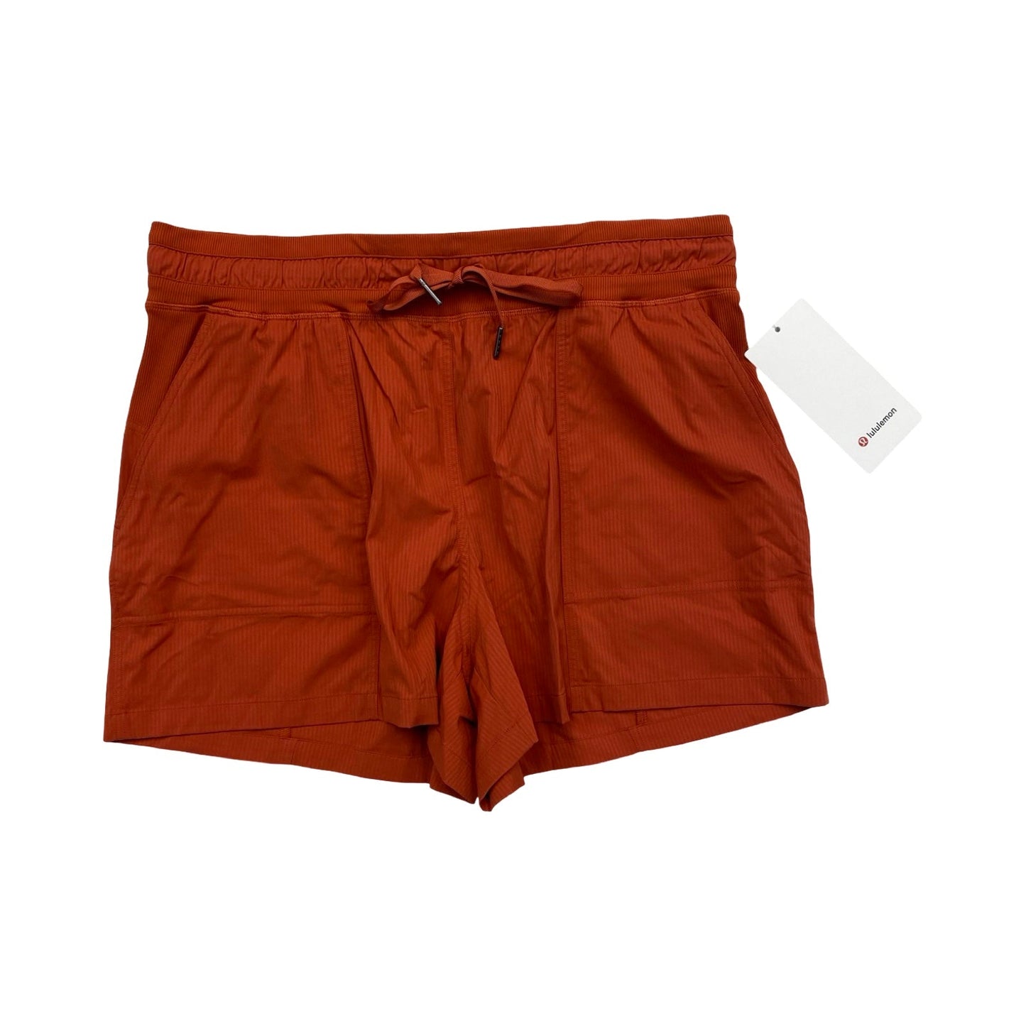 Athletic Shorts By Lululemon In Orange, Size:12