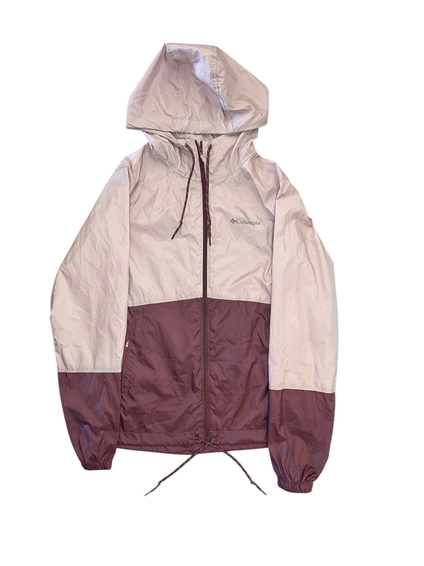 Coat Raincoat By Columbia In Pink, Size:Xs