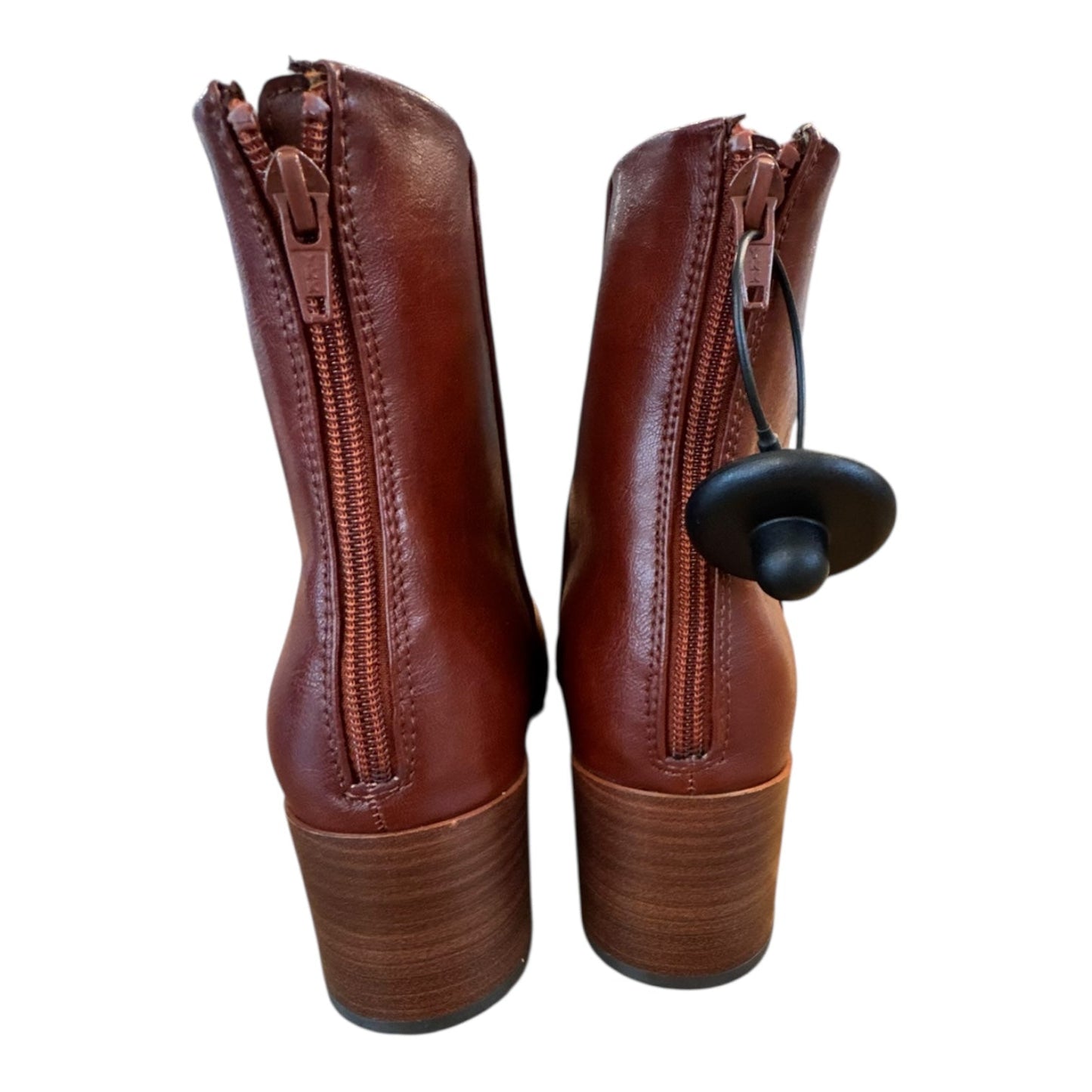 Boots Ankle Heels By Bare Traps In Red, Size:8.5