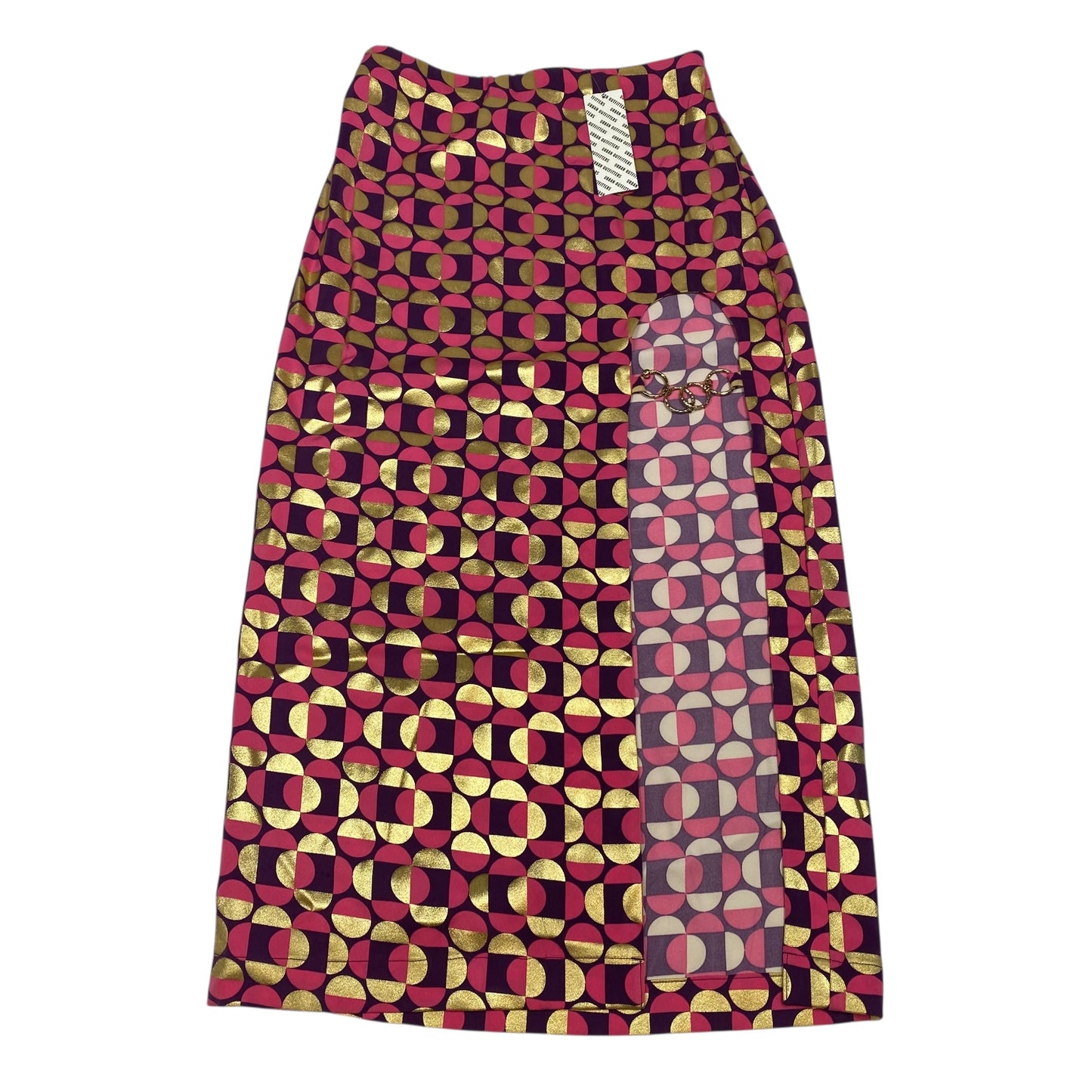 Skirt Midi By Urban Outfitters In Pink & Purple, Size:S